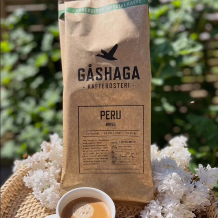 Gåshaga Kafferosteri ekologiskt specialkaffe Peru sommar