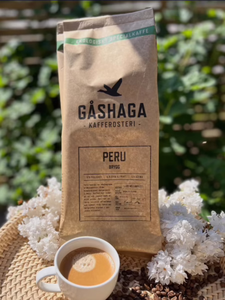 Gåshaga Kafferosteri ekologiskt specialkaffe Peru sommar