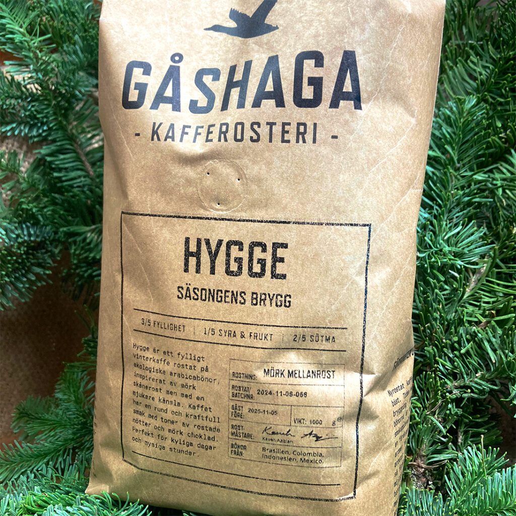 Gåshaga Kafferosteri kaffepåse nyrostade ekologiska kaffebönor