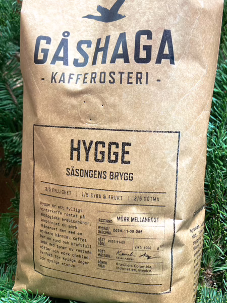 Gåshaga Kafferosteri kaffepåse nyrostade ekologiska kaffebönor